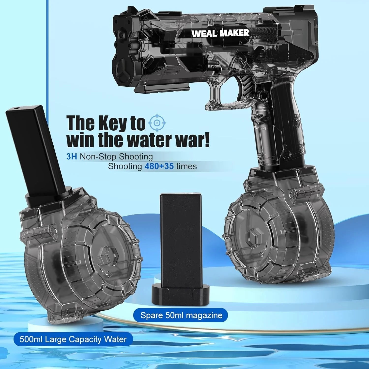 Electric Water Gun Toy Strong Power and Large Water Output - Aura Products
